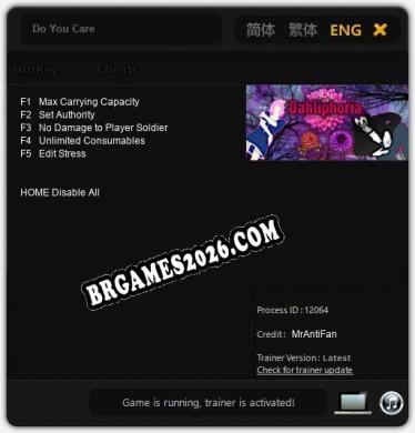 Do You Care - Cheat Trainer +5 [Edição MrAntiFan]
