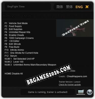 Trainer DogFight Time [PC] - 15 funções ativas