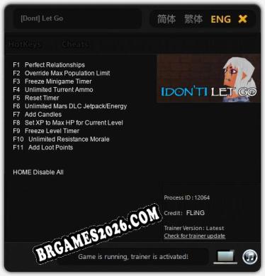 [Dont] Let Go: TRAINER E CHEATS (V1.0.90)