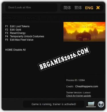 Dont Look at Him: Cheats, Trainer +5 [CheatHappens.com]