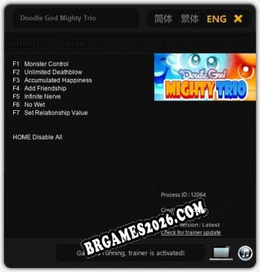 Doodle God Mighty Trio - Trainer Funcional +7 funções