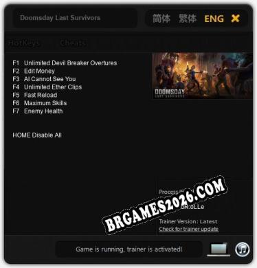 Doomsday Last Survivors: TRAINER E CHEATS (V1.0.77)