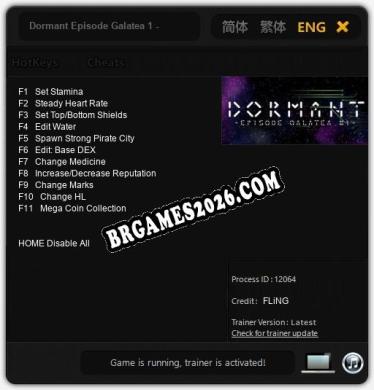 Dormant Episode Galatea 1 - Trainer +11 by FLiNG [Última versão]