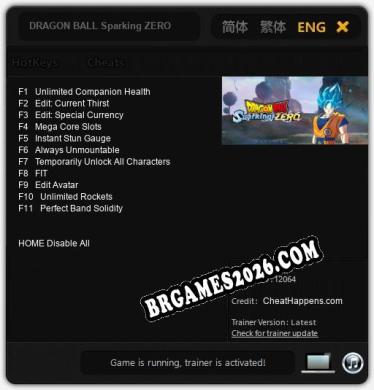 Trainer para DRAGON BALL Sparking ZERO [v1.0.5]