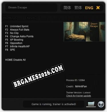 Dream Escape: Cheats, Trainer +8 [MrAntiFan]