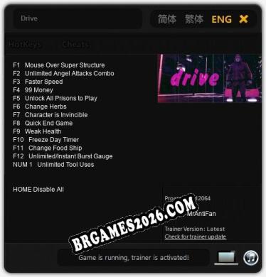 Drive: Trainer Completo (v2.0.83)