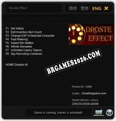 Droste Effect Trainer +8 by CheatHappens.com [Última versão]