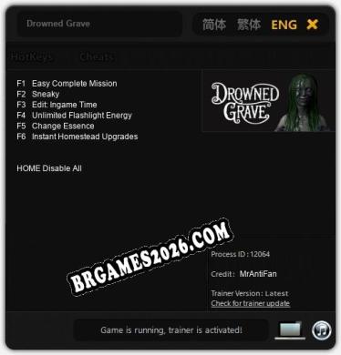 Drowned Grave Trainer +6 by MrAntiFan [Última versão]