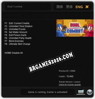 Dual Combat: Trainer Gratuito (+8 cheats)