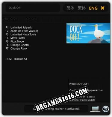 Duck Off - Cheat Trainer +7 [Edição CheatHappens.com]