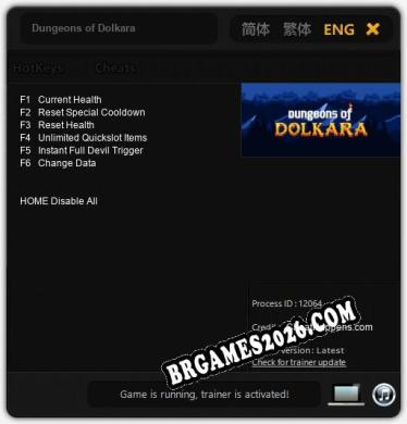 Dungeons of Dolkara - Cheat Trainer +6 [Edição CheatHappens.com]