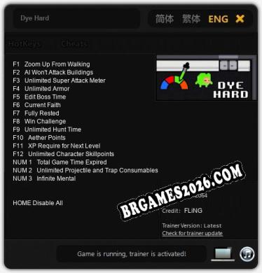 Dye Hard: TRAINER E CHEATS (V1.0.26)
