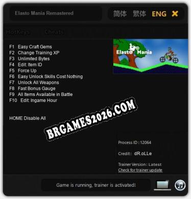 Elasto Mania Remastered - Cheat Trainer +10 [Edição dR.oLLe]
