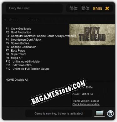 Envy the Dead: Trainer +12 [v1.5]