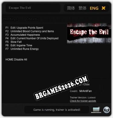 Escape The Evil: Cheats, Trainer +7 [MrAntiFan]
