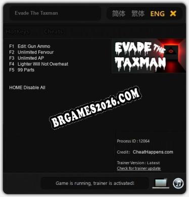 Evade The Taxman: Trainer +5 [v1.3]