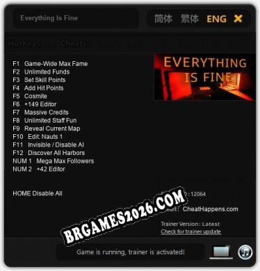 Everything Is Fine: Trainer +14 [v1.2]