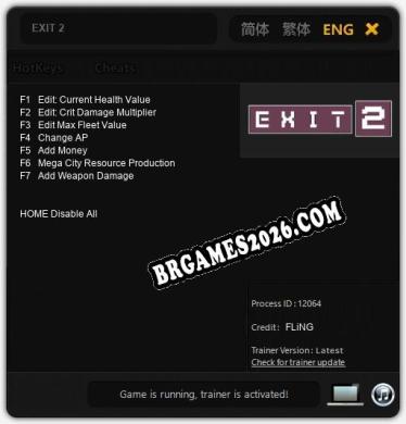 EXIT 2 - Trainer Funcional +7 funções
