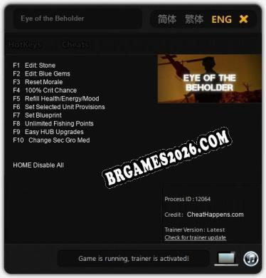 Eye of the Beholder: Trainer Completo (v1.0.57)