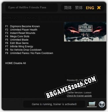 Eyes of Hellfire Friends Pass - Cheat Trainer +9 [Edição dR.oLLe]