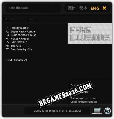 Fake Illusions: TRAINER E CHEATS (V1.0.90)