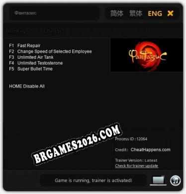Cheats e trainer Фантазис +5 [Verificado funcionando]