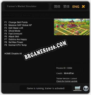 Farmer’s Market Simulator: Trainer +9 [v1.8]