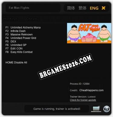 Fat Man Fights - Cheat Trainer +8 [Edição CheatHappens.com]