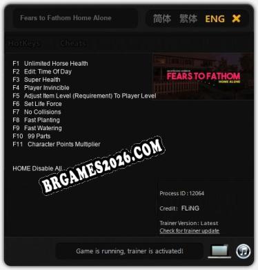 Fears to Fathom Home Alone Trainer +11 by FLiNG [Última versão]
