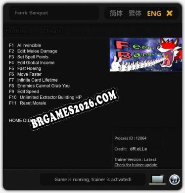 Fenrir Banquet Trainer +11 by dR.oLLe [Última versão]