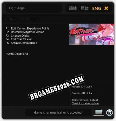 Cheats Fight Angel - Trainer v4.8 por dR.oLLe