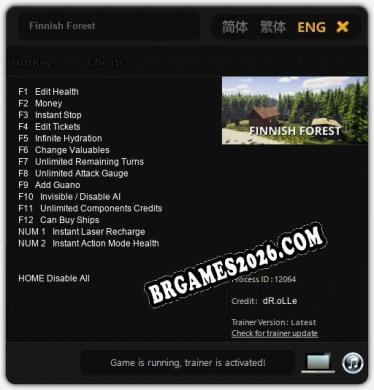 Finnish Forest: Trainer Completo (v1.0.56)