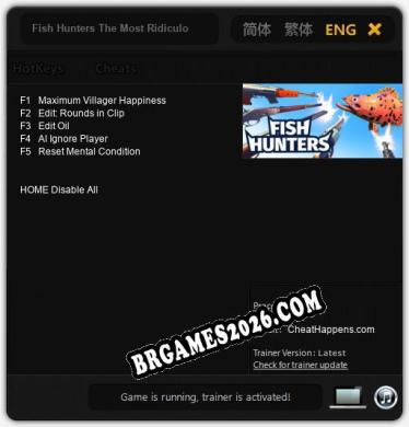 Fish Hunters The Most Ridiculous Fishing Simulator ? - Cheat Trainer +5 [Edição CheatHappens.com]