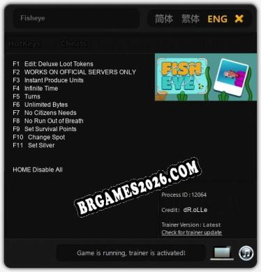 Fisheye: Cheats, Trainer +11 [dR.oLLe]