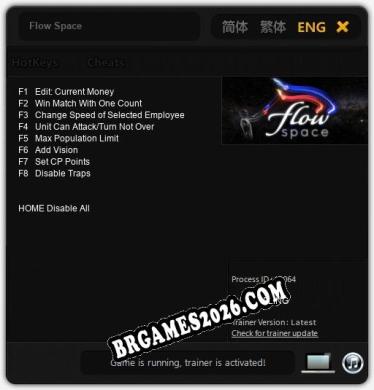 Cheats e trainer Flow Space +8 [Verificado funcionando]
