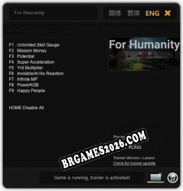 Trainer para For Humanity [v1.0.4]