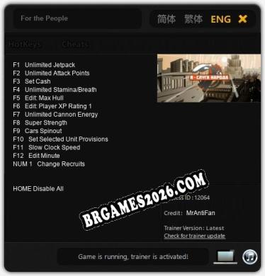 For the People - Cheat Trainer +13 [Edição MrAntiFan]