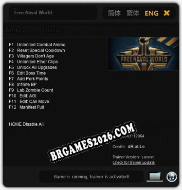 Free Naval World Trainer - 12 funções [Download Gratuito]
