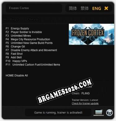 Frozen Cortex: Trainer +11 [v1.5]