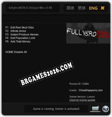 fullybroKEN A Unique Mix of 4X / Post-Apocalypse / RPG / Roguelike - Cheat Trainer +5 [Edição CheatHappens.com]