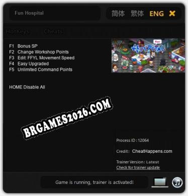 Trainer Fun Hospital [PC] - 5 funções ativas