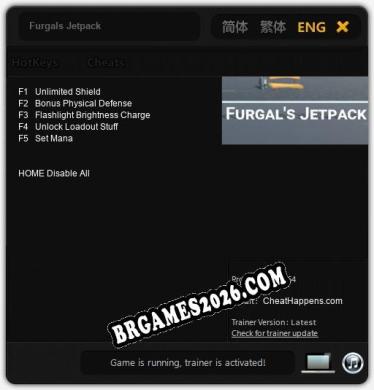 Furgals Jetpack: Trainer +5 [v1.8]
