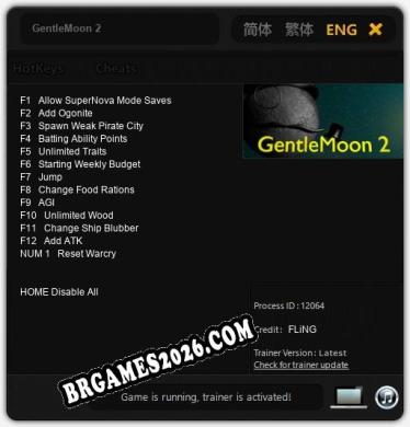 GentleMoon 2 Trainer - 13 funções [Download Gratuito]