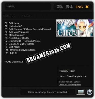 GIRAL Trainer - 11 funções [Download Gratuito]