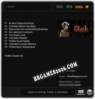 Gluck: Cheats, Trainer +9 [CheatHappens.com]