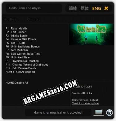 Cheats Gods From The Abyss - Trainer v5.0 por dR.oLLe
