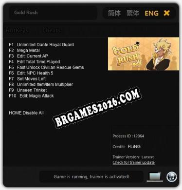 Gold Rush - Cheat Trainer +10 [Edição FLiNG]