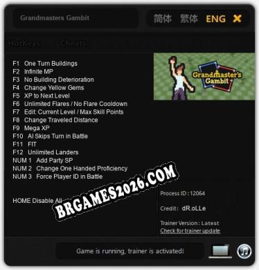 Trainer para Grandmasters Gambit [v1.0.3]