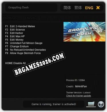 Grappling Dash: TRAINER E CHEATS (V1.0.70)