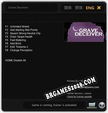 Grave Deceiver Trainer +8 by CheatHappens.com [Última versão]